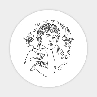 Timothee Chalamet Call me by your name peaches lineart Magnet